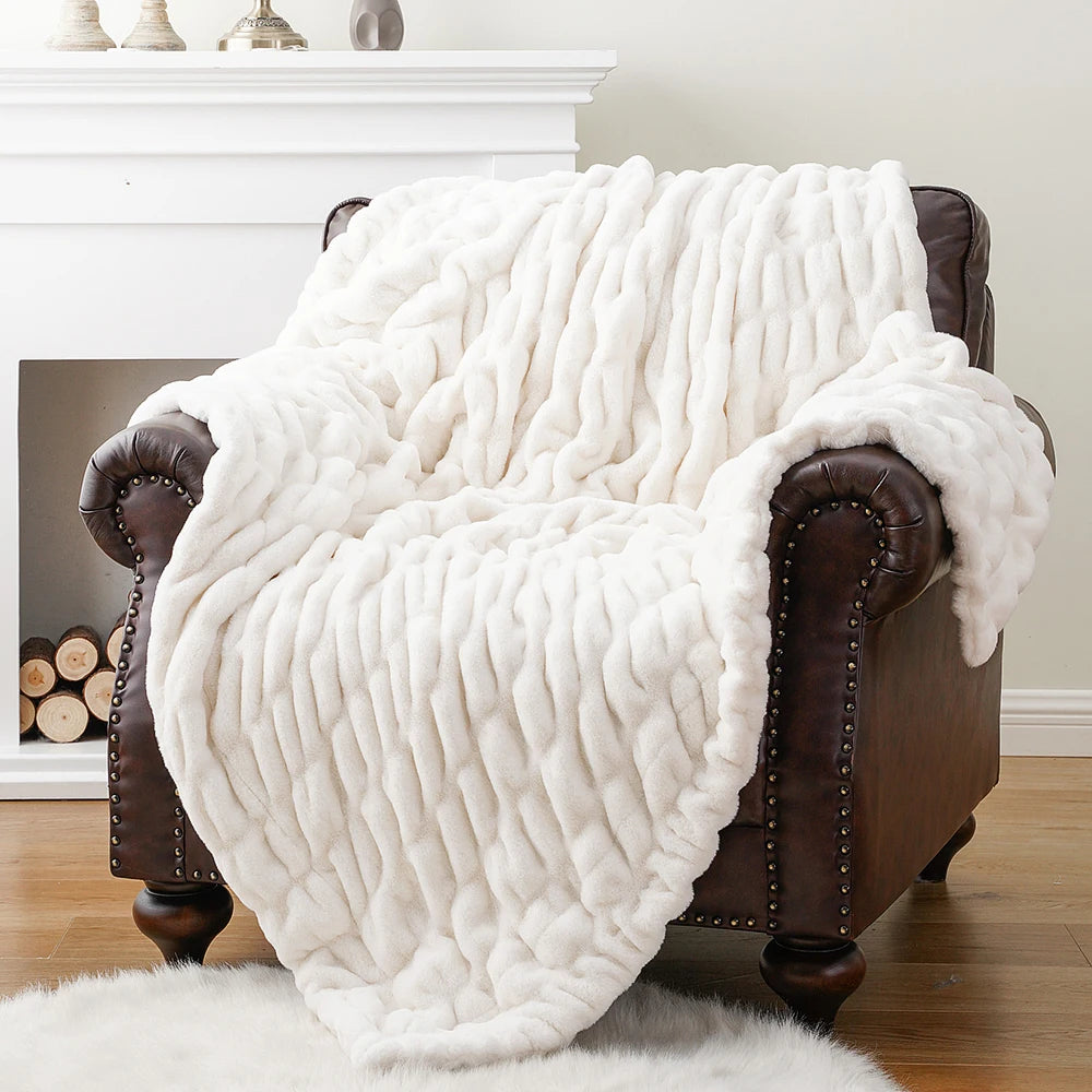 Luxury Faux Fur Throw Blanket