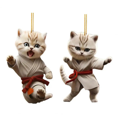 Kung Fu Cat Ornament ( 1 PCs / 4 PCs )