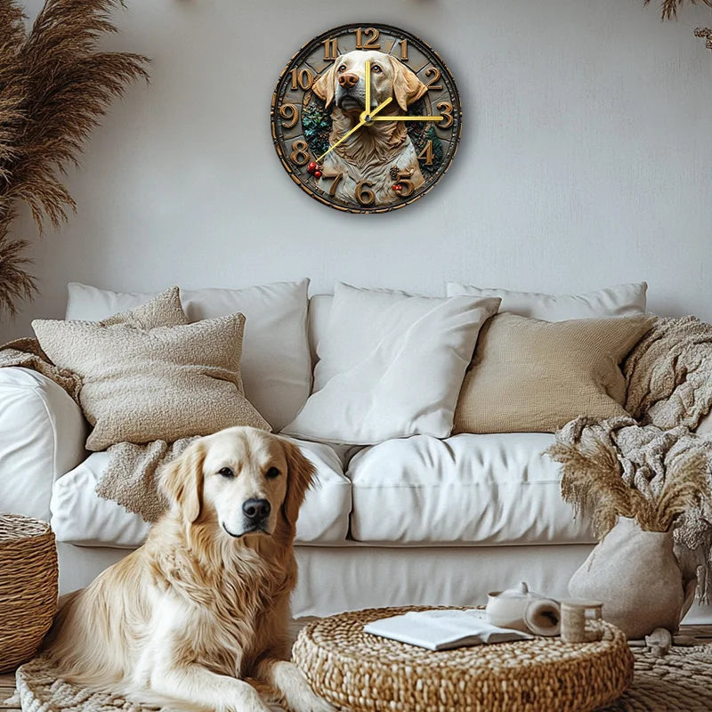 Labrador Retriever Silent Wall Clock