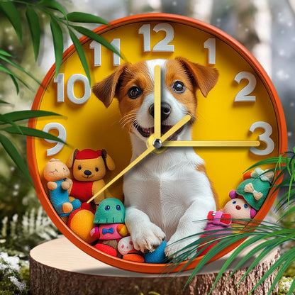 Jack Russell Terrier Silent Wall Clock