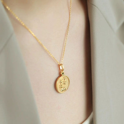 Green Chalcedony Peace & Happiness Necklace