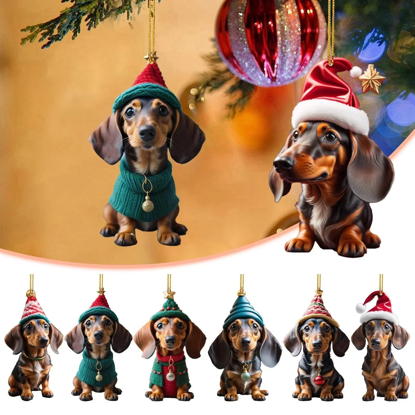 Adorable Puppy Hanging Ornament ( 1 PCs / 7 PCs)