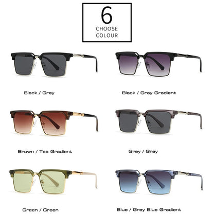 SHAUNA Square Women Fashion Sunglasses Gradient Men Vintage Green Sun Glasses Shades UV400