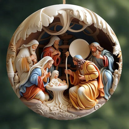 Classic Christmas Nativity Ornaments (1 / 6 / 12 PCs)