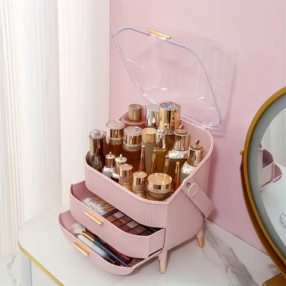 Portable Clear Dome Vanity Organizer