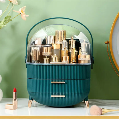 Portable Clear Dome Vanity Organizer
