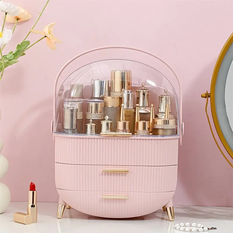 Portable Clear Dome Vanity Organizer