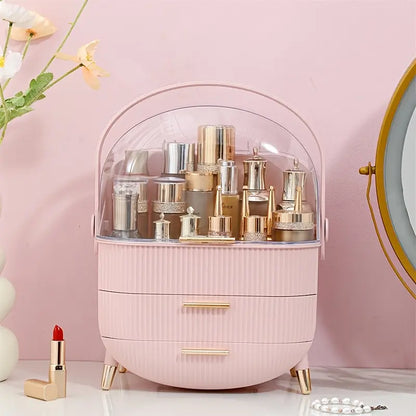 Portable Clear Dome Vanity Organizer