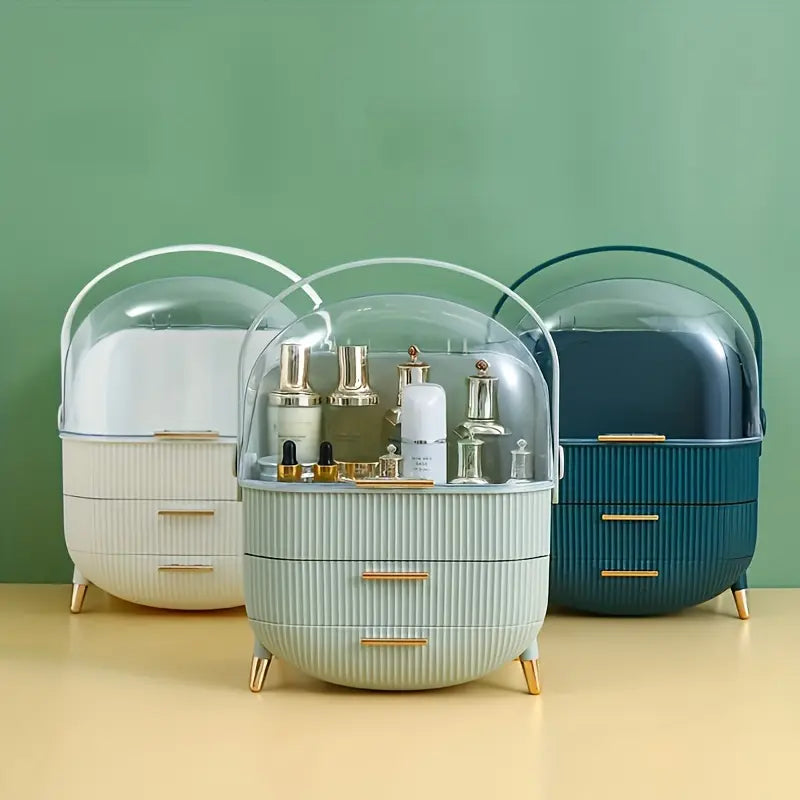 Portable Clear Dome Vanity Organizer