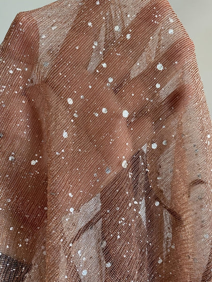 Sequin Open-Front Blazer