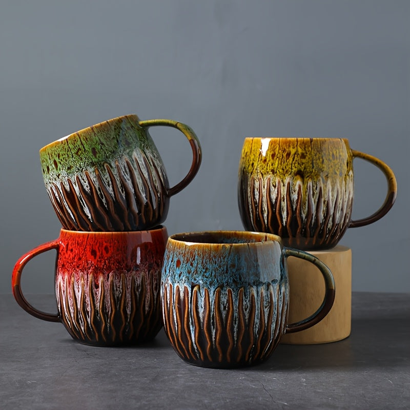 Creative  Coffee 2029oz Creative Coffee Cup Mug Coffee Cup Beer Mug Milk Cup  Japanese Kiln Transformation Designed for Couples  Family  Office Use